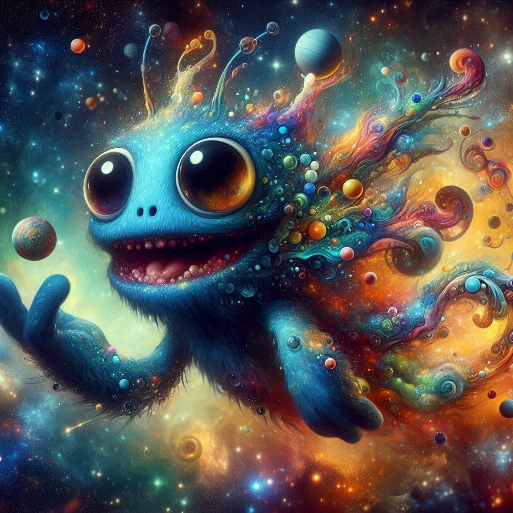 adorable fairy-tale fantasy creature portrait..