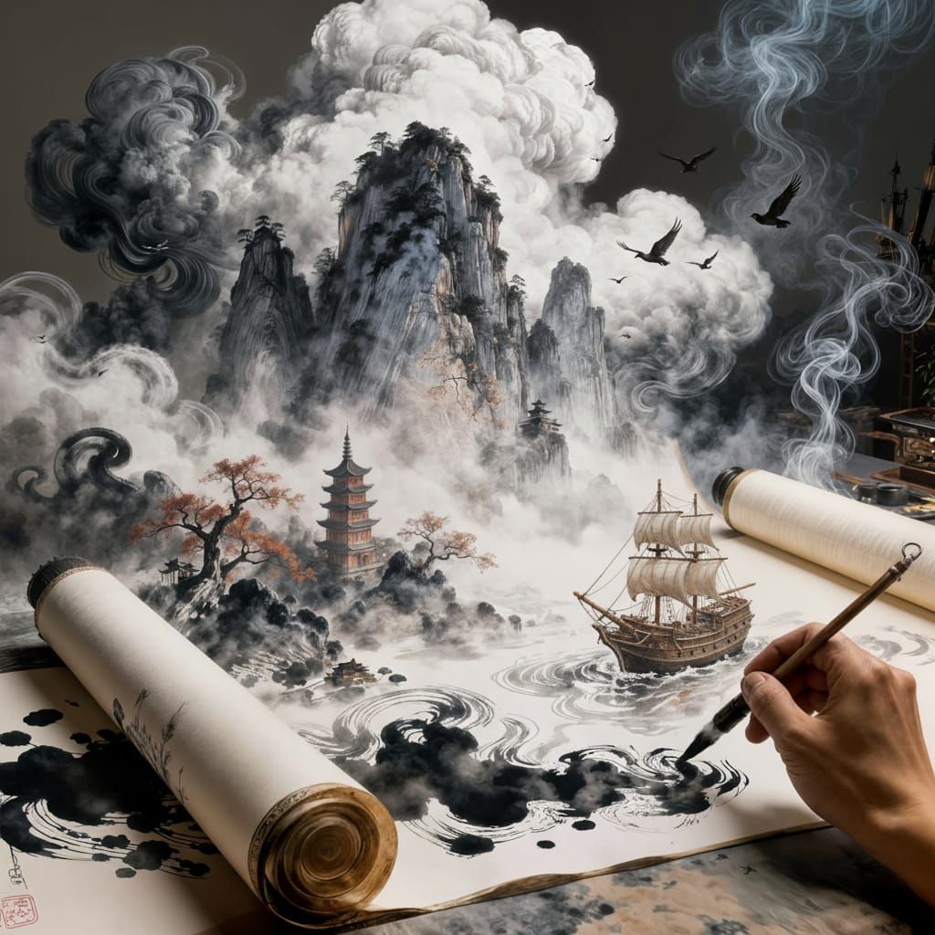 Mists of the Eternal Ink   by @Cilia