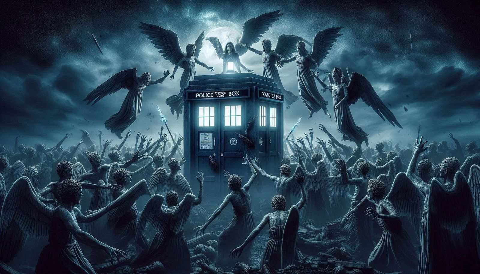 Dr. Who Weeping angels post apocalypse