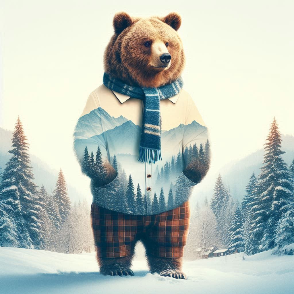 double exposure beautiful fantasy DALL-E 3 portrait landscap...