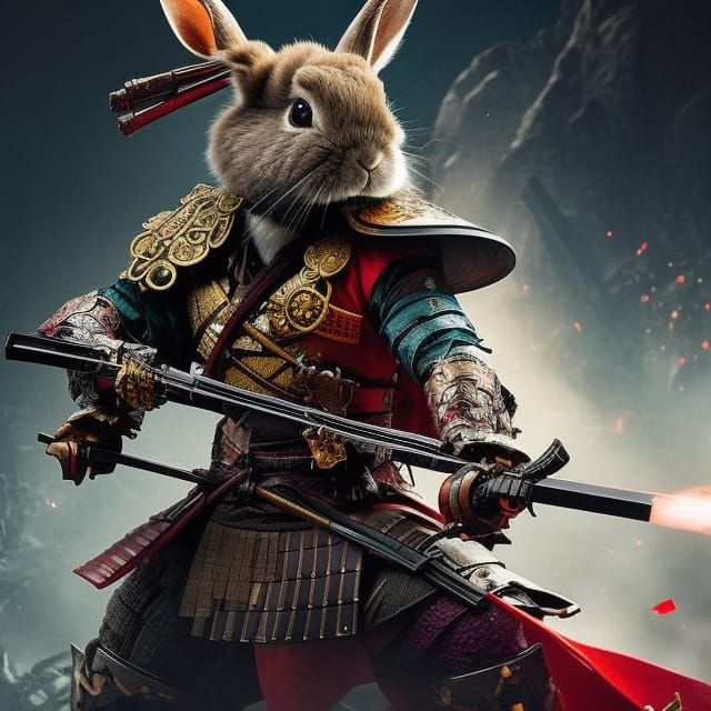 Samurai Jack Rabbit  by @Micheal Bomberger