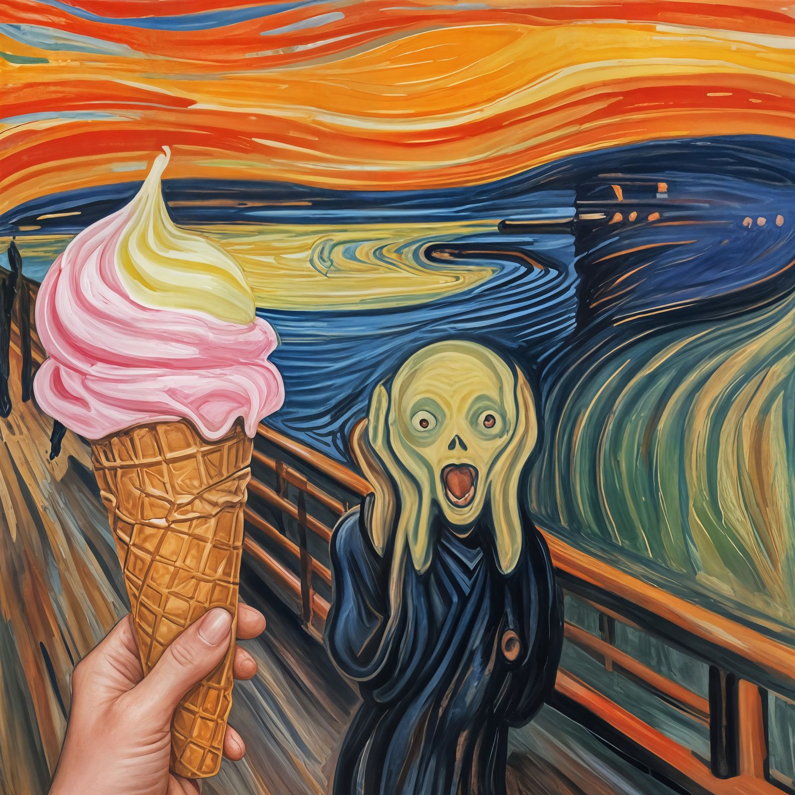 Ice Cream /Munch Scream  by @Nicko