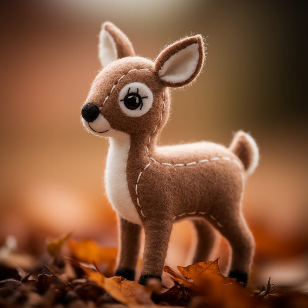 Cute sewn felt deer  by @Chris Stagg