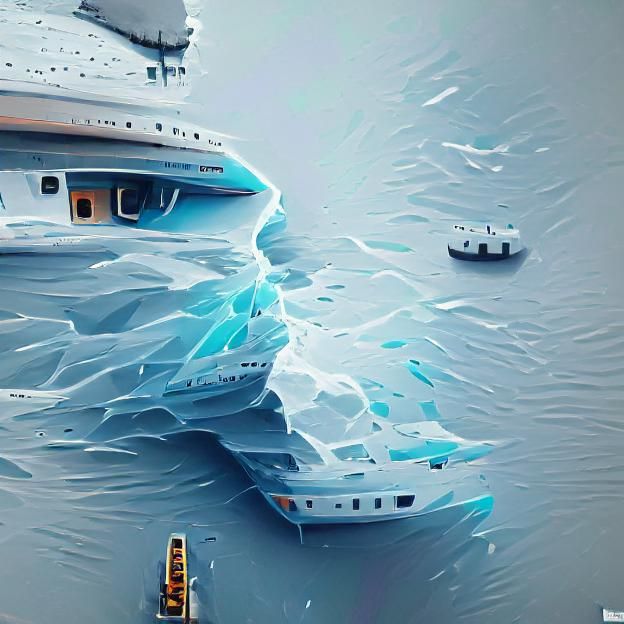 Icebreaker Mega Yacht Hits Iceberg