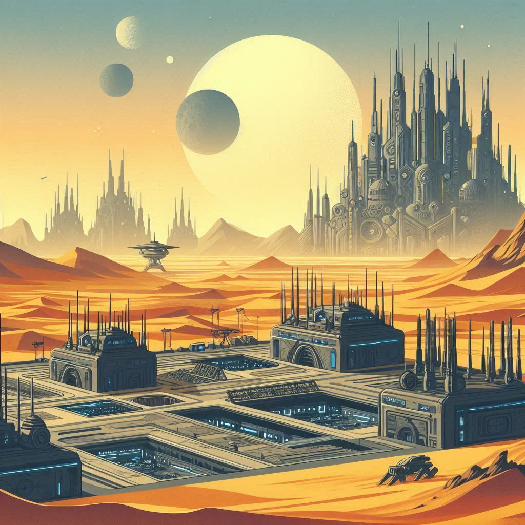 Futuristic landscape