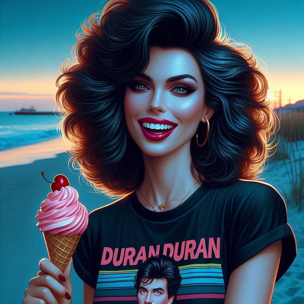 Cherry ice cream smile