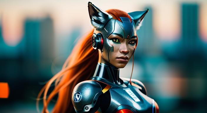 Cyborg Fox, Goddess , 

tech ,

Professional photography, bo...