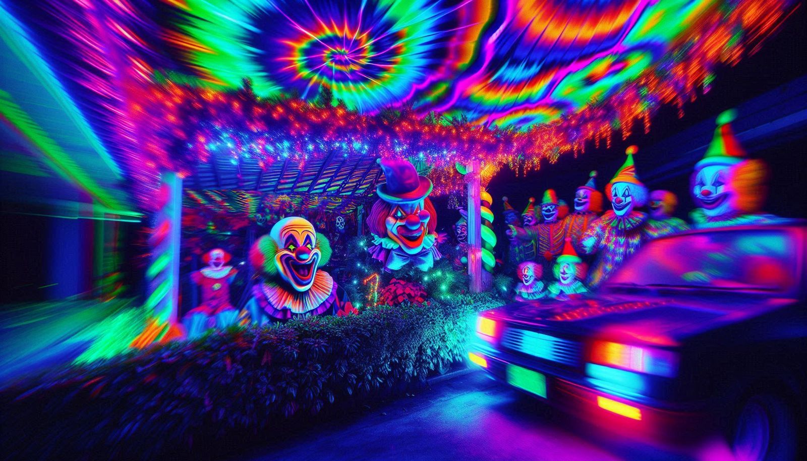 a psycho-clown creepy christmas