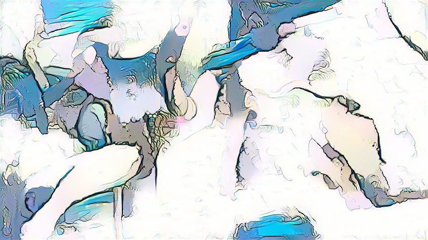 Treescape in the style of a cartoon caricature