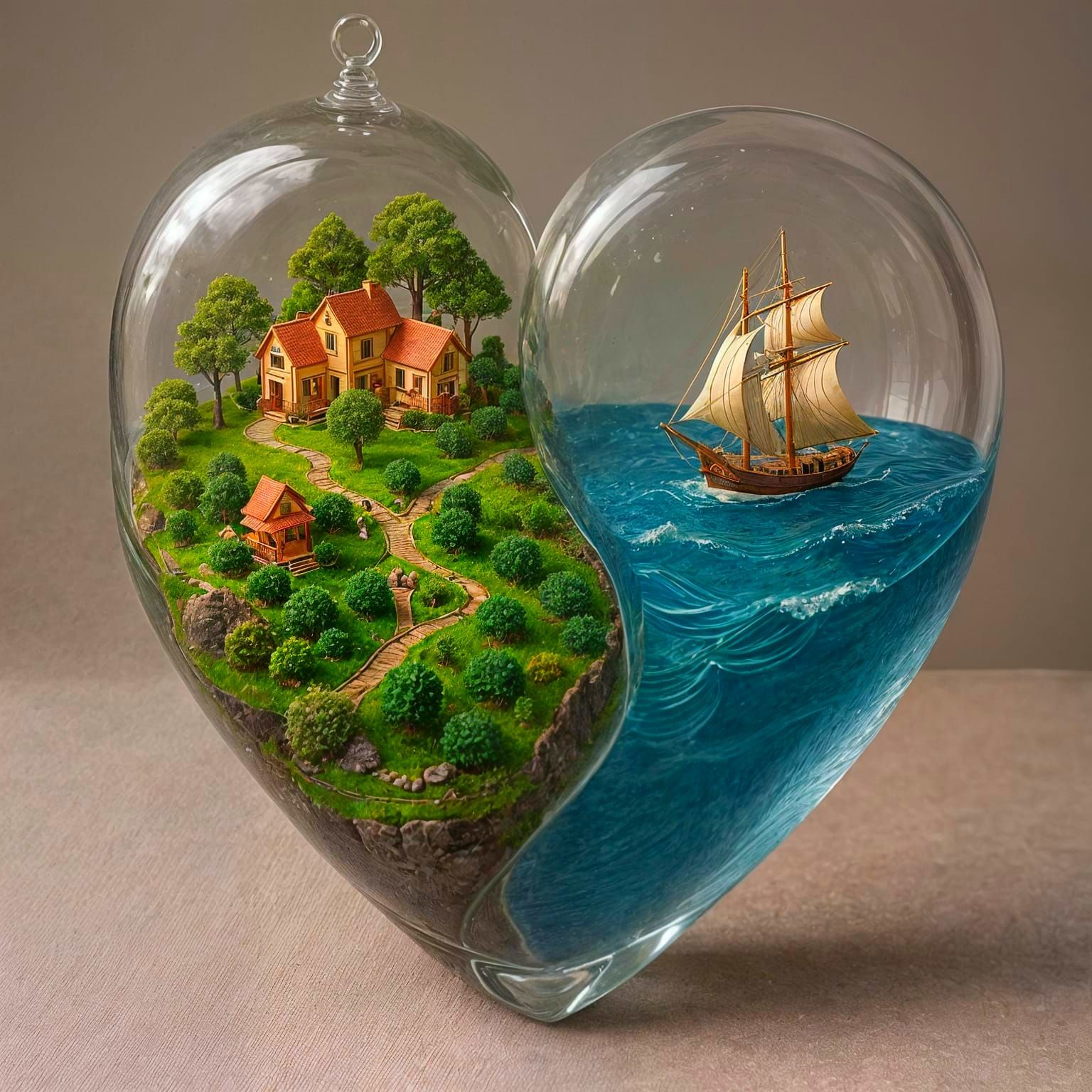 אהבת עולם, ים ויבשה