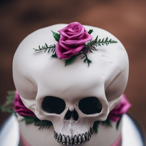 handmade wedding finds for Halloween themed I Dos orange black skull cake  topper