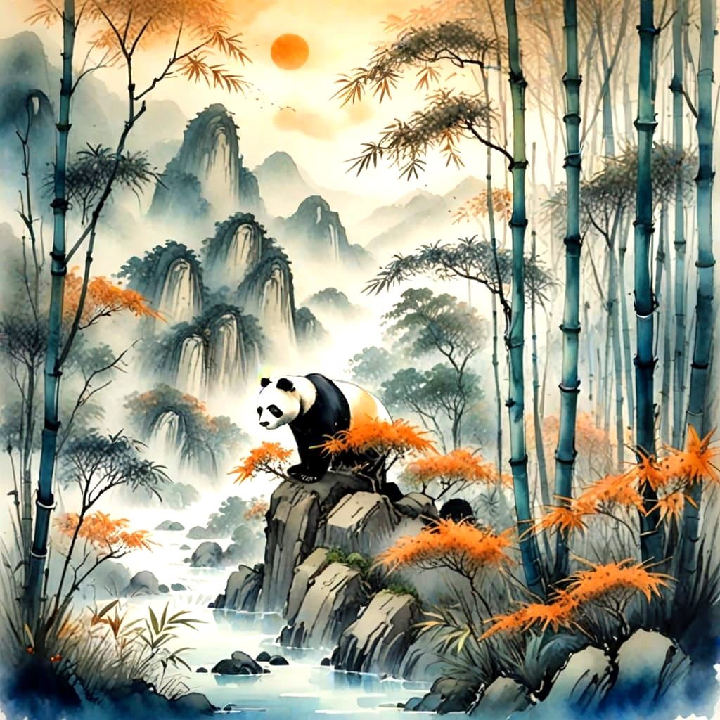 PANDA GLADE.   by @POP WIZARD