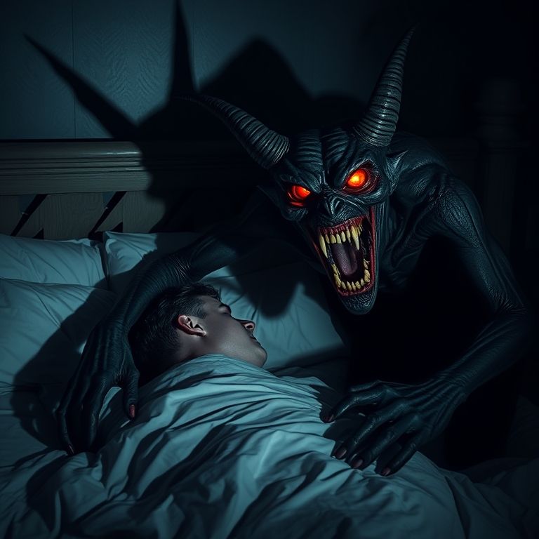 Can’t..M-Move…It’s here..The demon..It’s right next to my be...