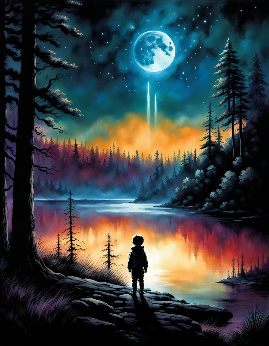 Moon Dreams of Youth  by @FuzzyLogic