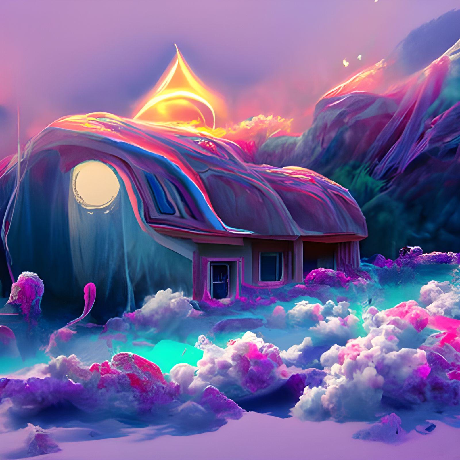 Dream House XIX - AI Generated Artwork - NightCafe Creator