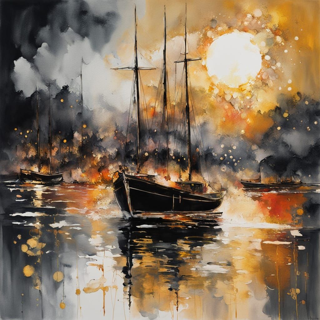 Misty Harbour nights   by @TravellerUK