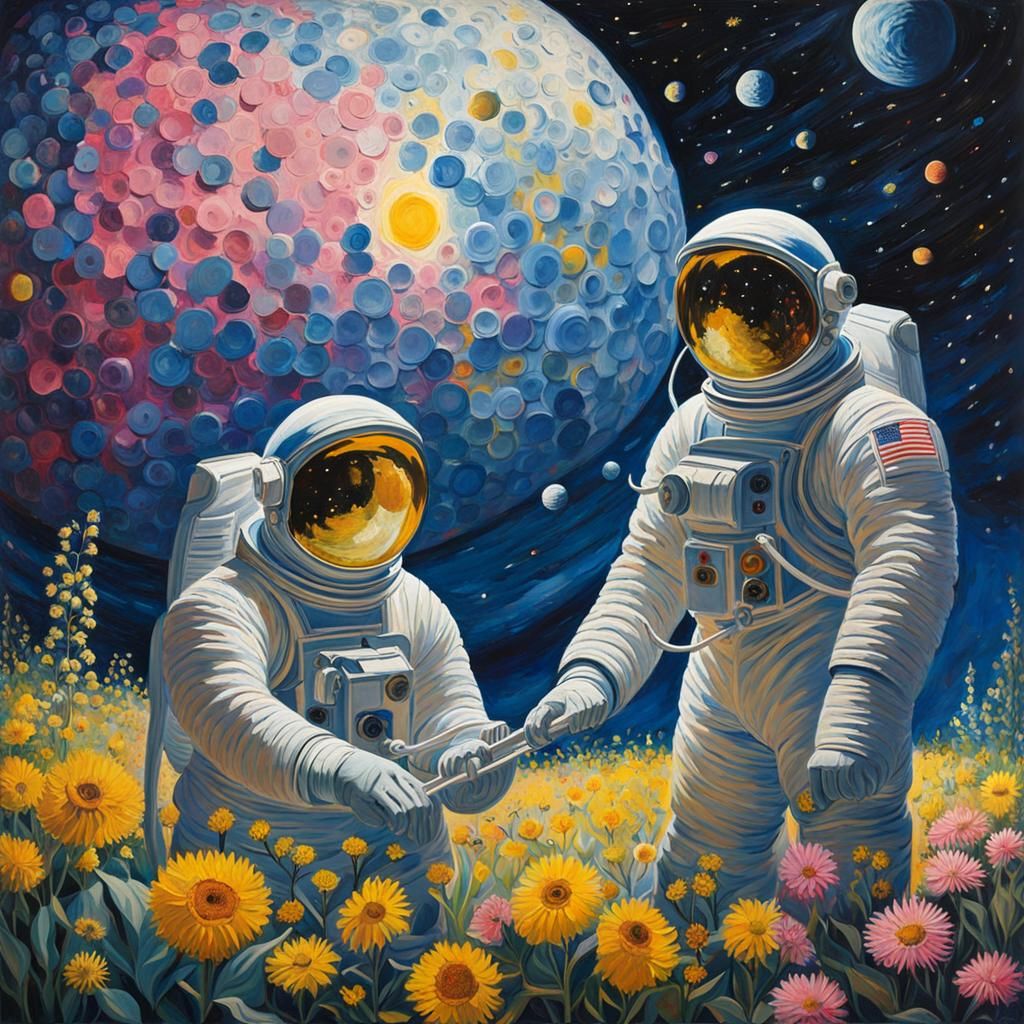 Flowers On The Moon AI Generated Artwork NightCafe Creator