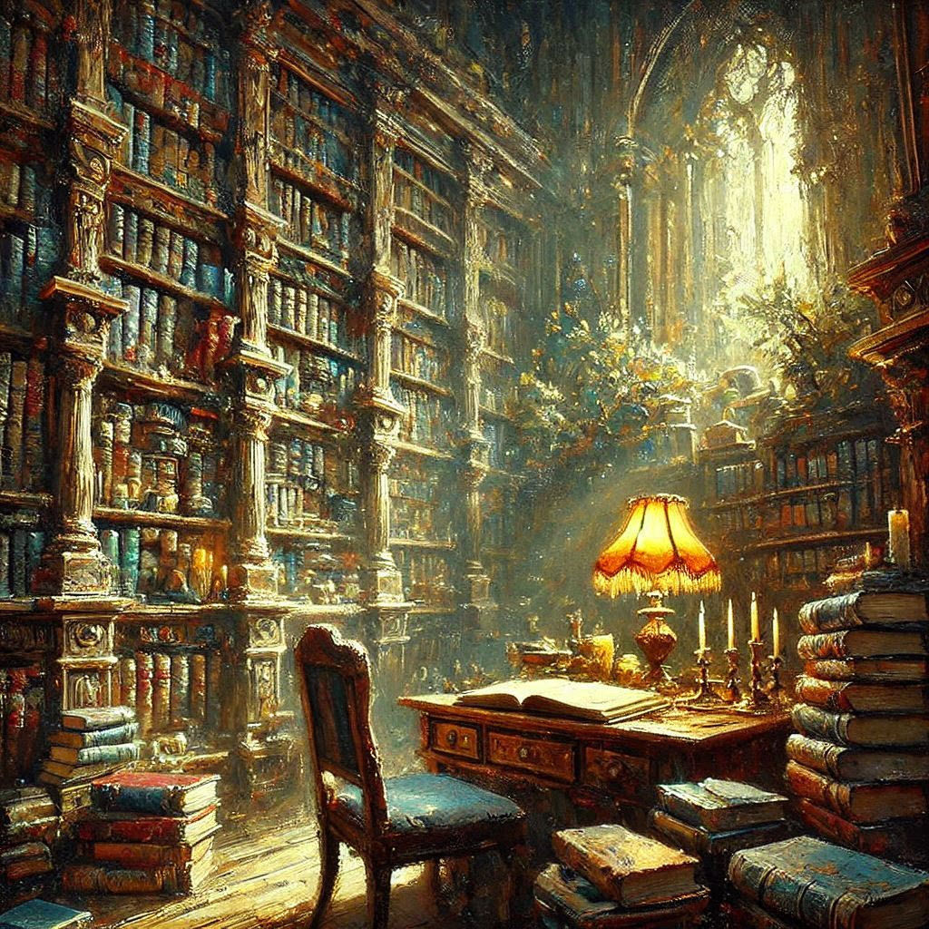 Bibliotheek hoekje 2  by @Abra