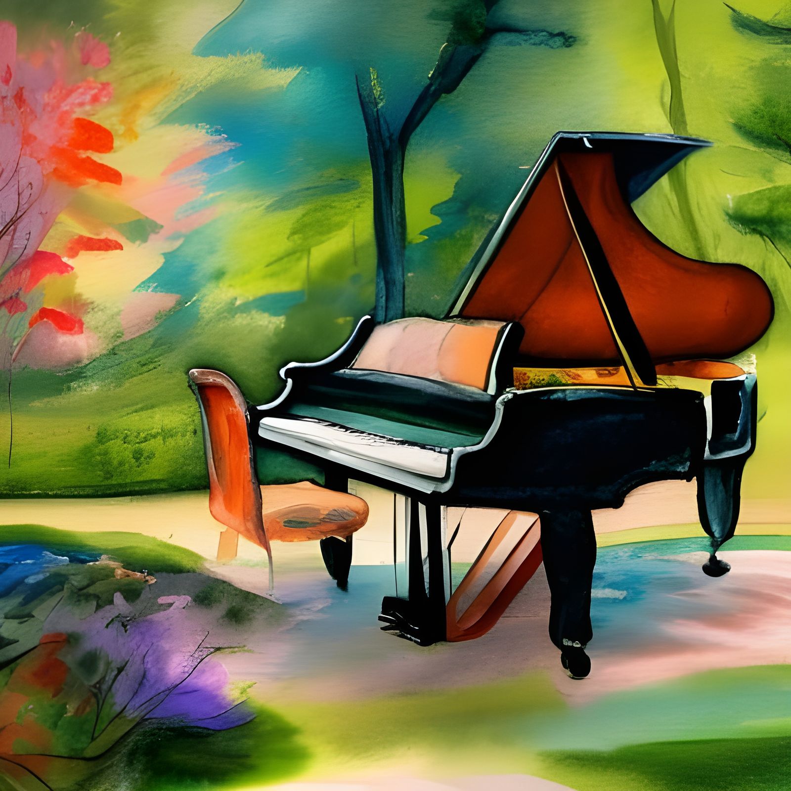 Piano - AI Generated Artwork - NightCafe Creator