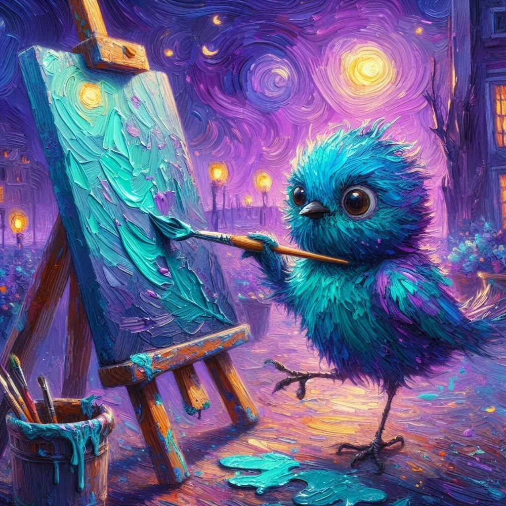 Turquoise and Purple  by @Caroline