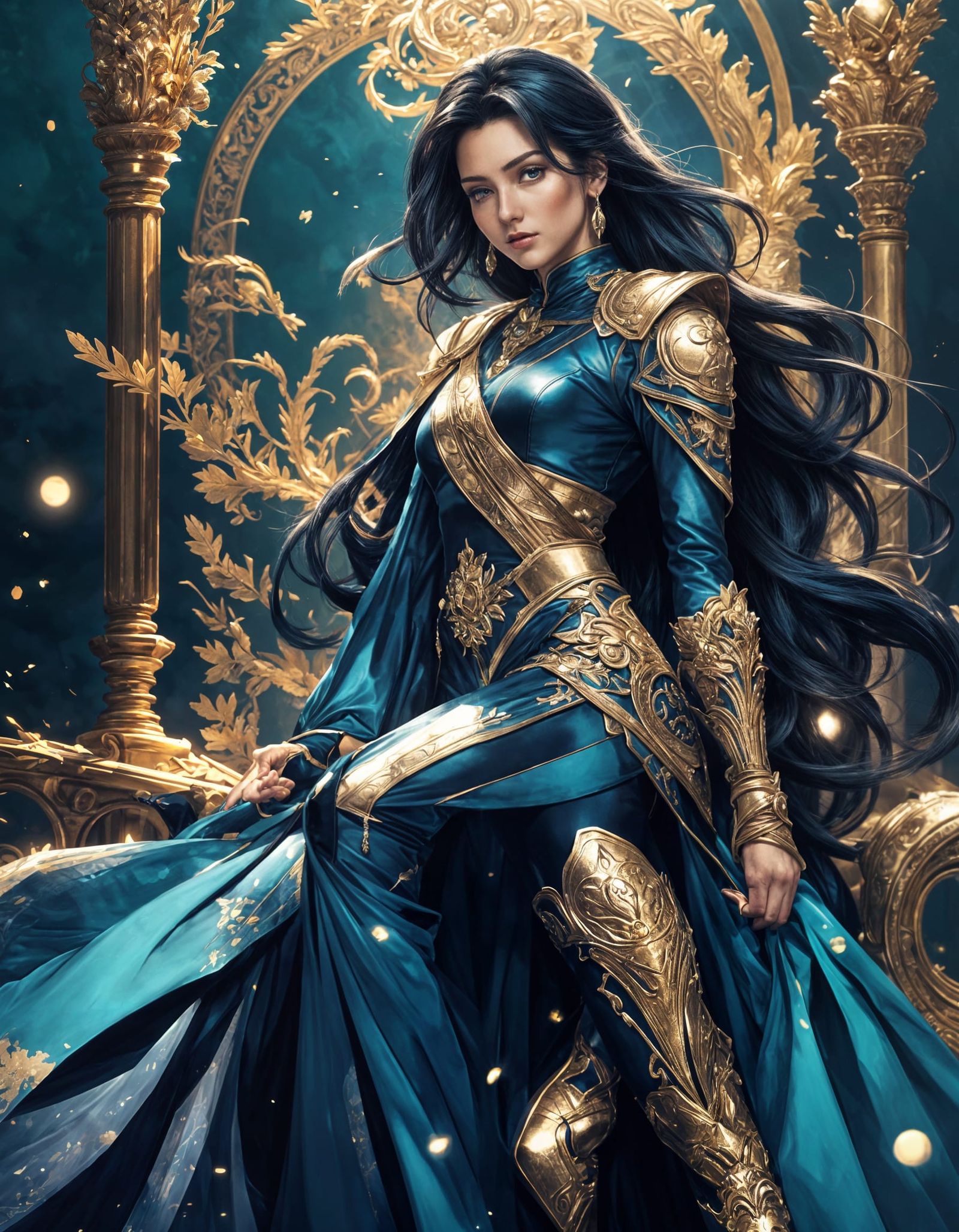 Regal Anime Warrior in Jim Lee Style