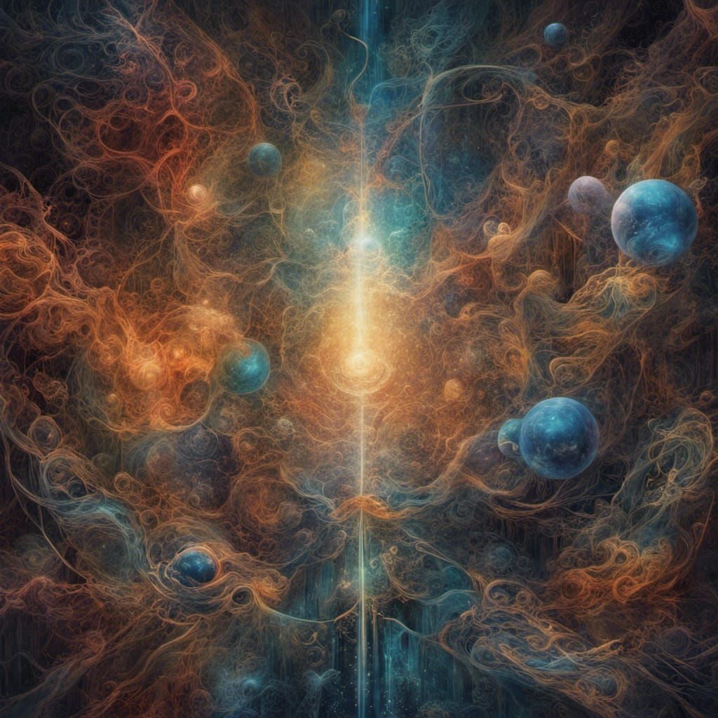 artwork that blurs the boundaries between dimensions, reveal...