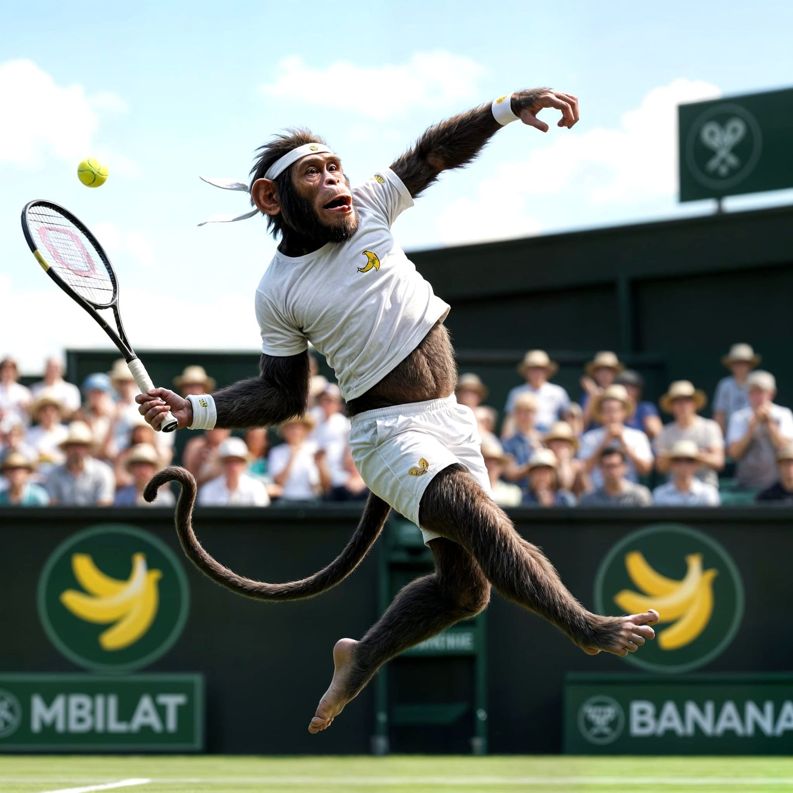 Monkey strike at Wombledon  by @Sherkhal