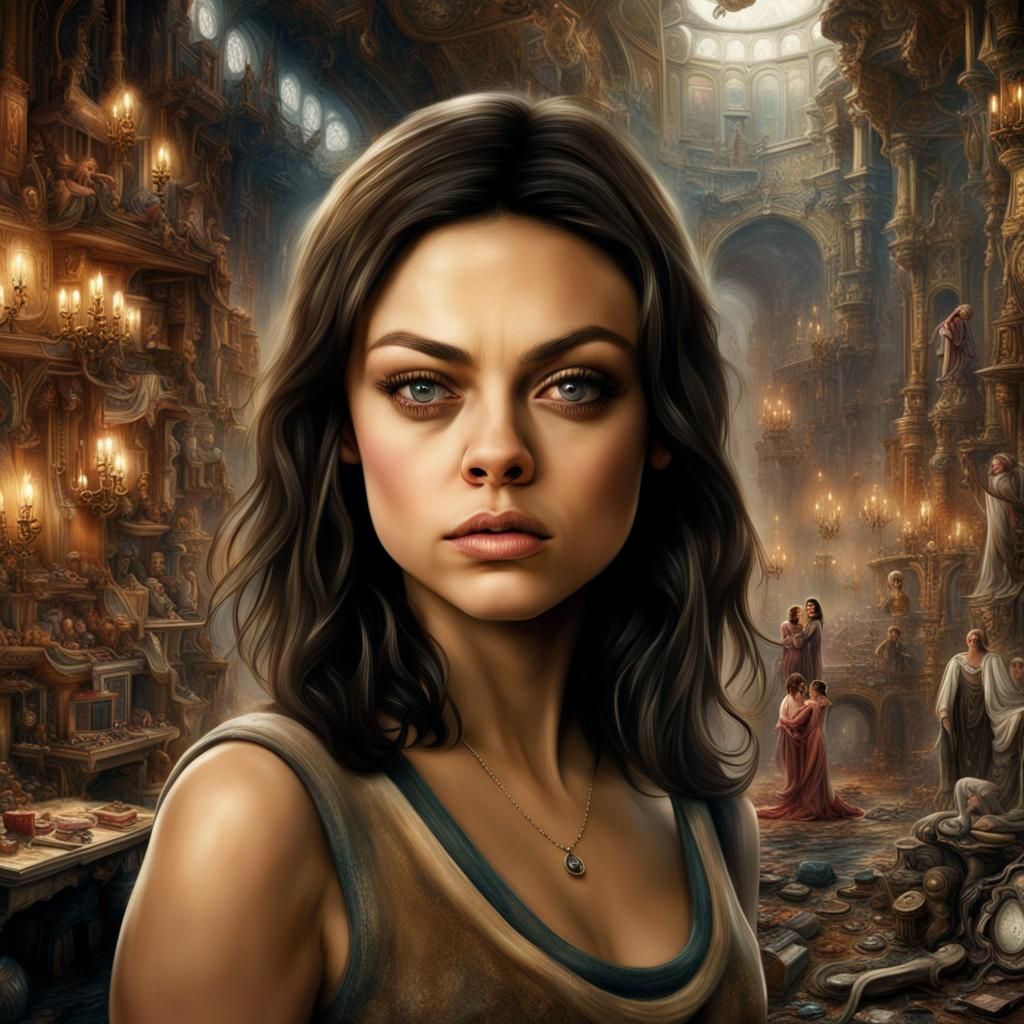 Mila Kunis - AI Generated Artwork - NightCafe Creator