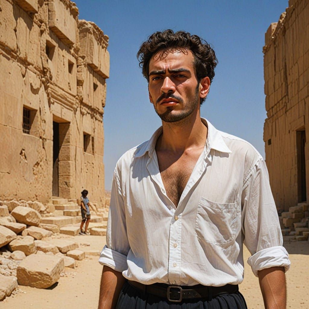 Determined Hebrew Leader Intervenes in Ancient Egyptian Land...