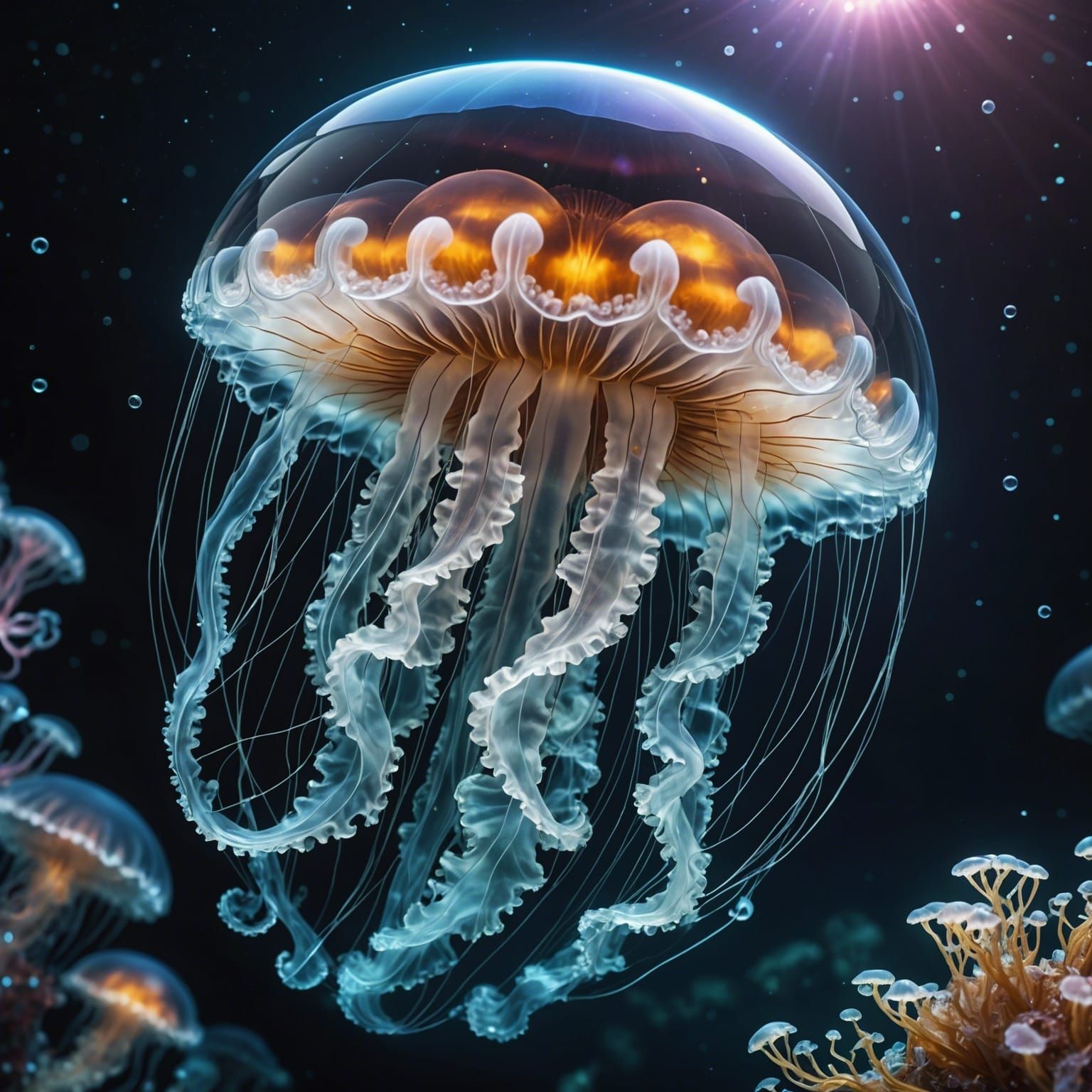 Glass ocean jellyfish