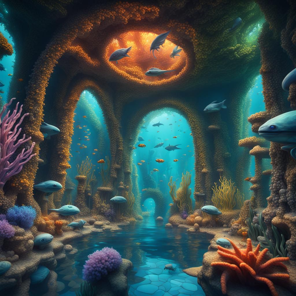 colourful underwater alien kingdom
