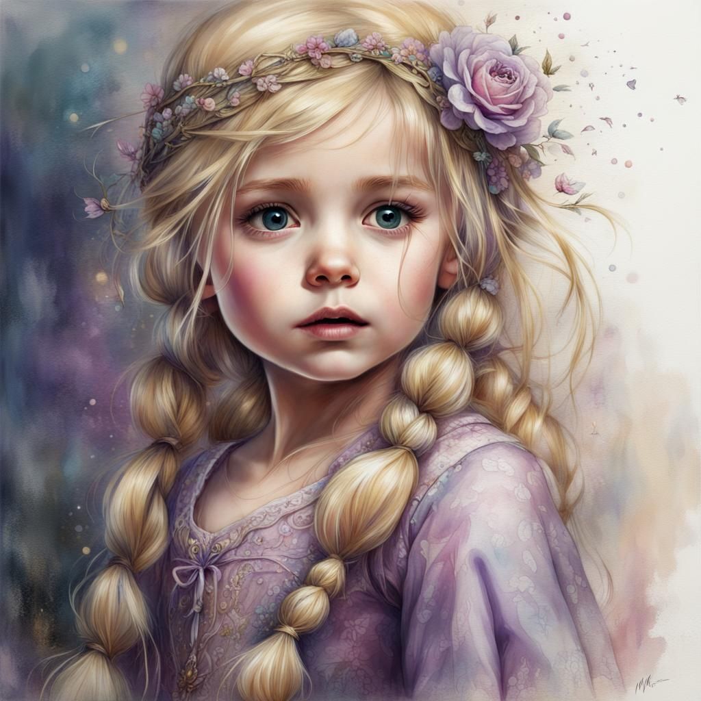 Young Rapunzel - AI Generated Artwork - NightCafe Creator