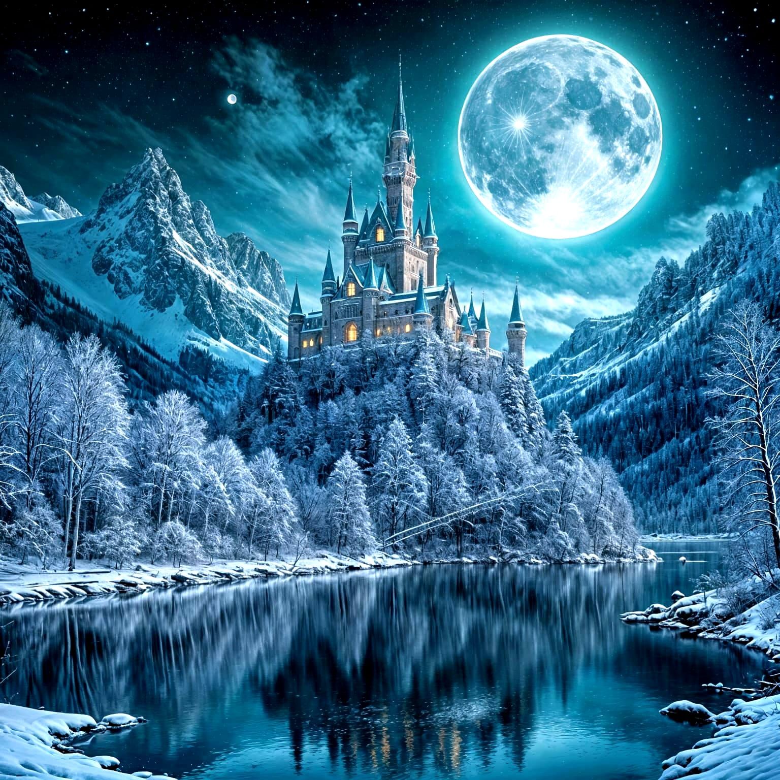 Snowlit Turquoise  by @JustAnotherOne