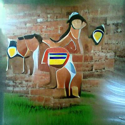 Guarani culture artwork