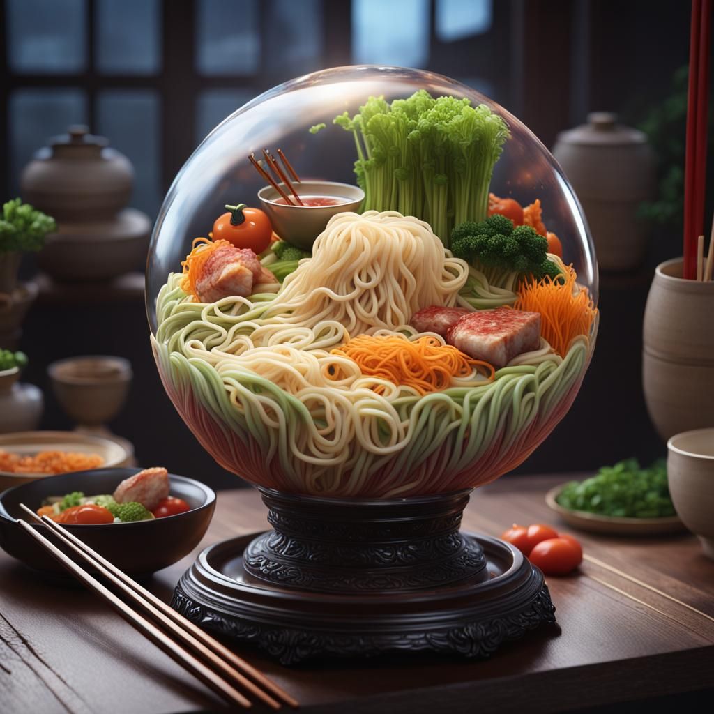Ramen Globe  by @TabbyCatXIII