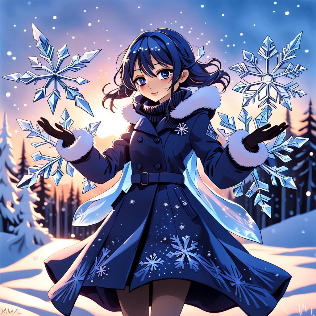 ️Winter girl ️ - AI Generated Artwork - NightCafe Creator