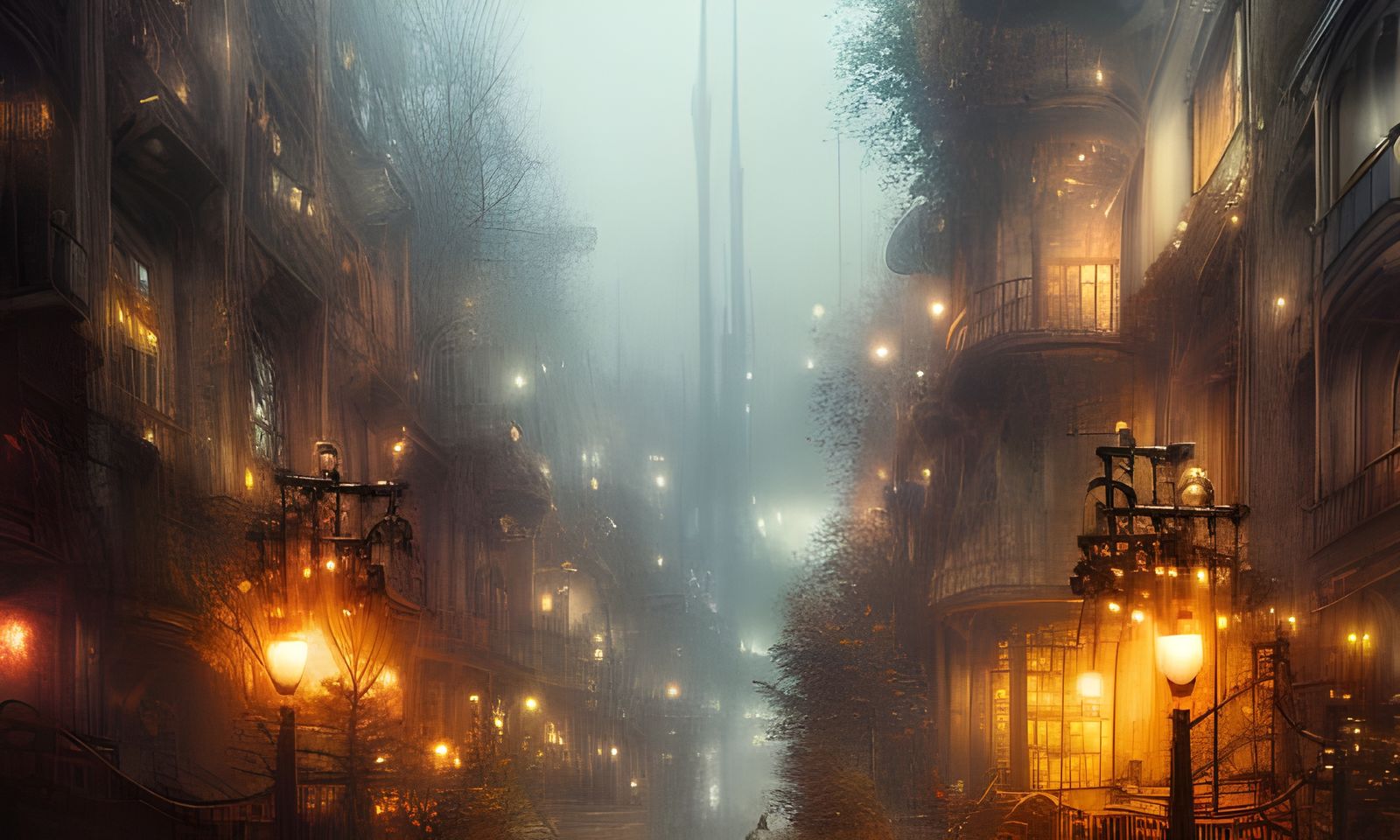 steampunk city rainy day 03