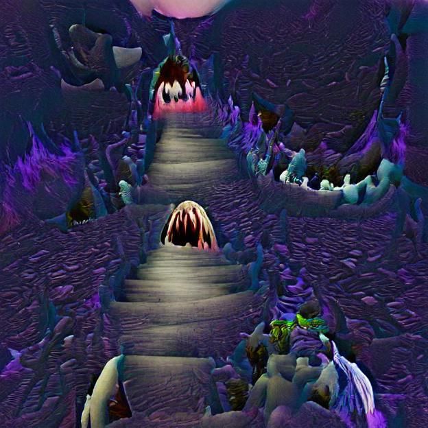 A path leading to the maw of a nightmare