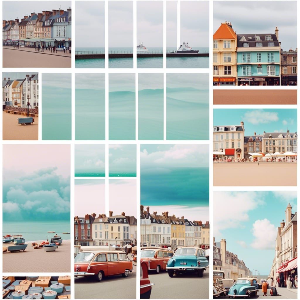 "Dieppe on a cloudy Summer day" by Martin Parr, melancholy k...