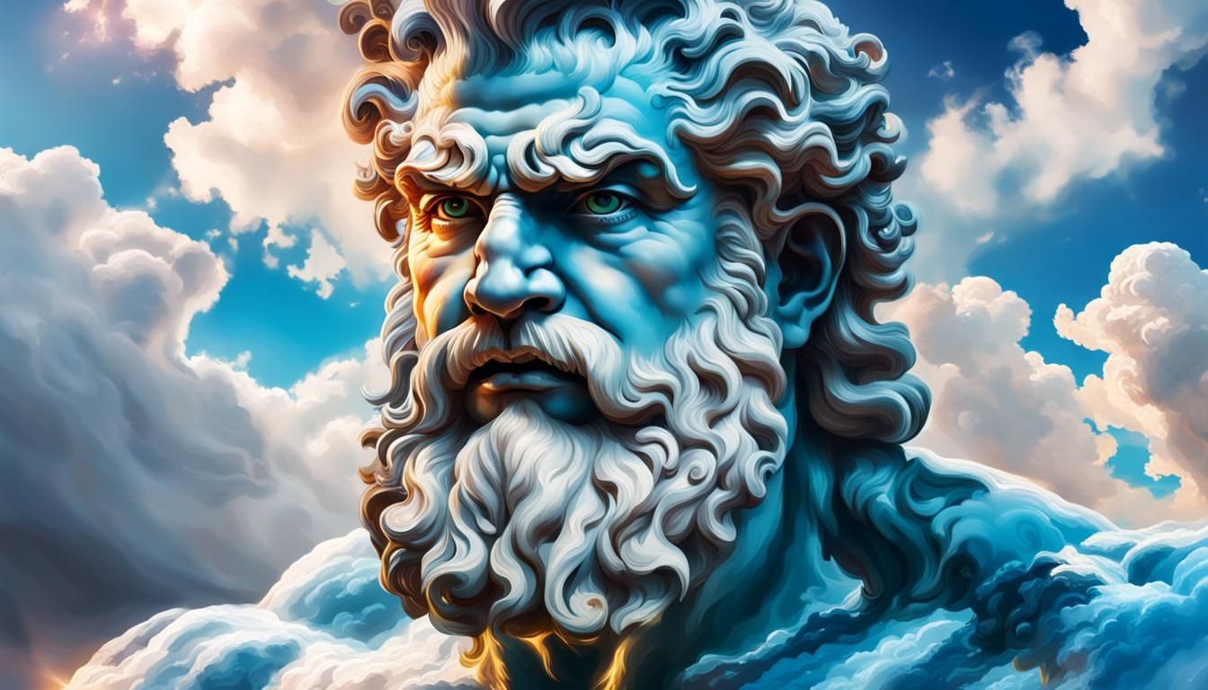 pareidolia  Zeus  in clouds