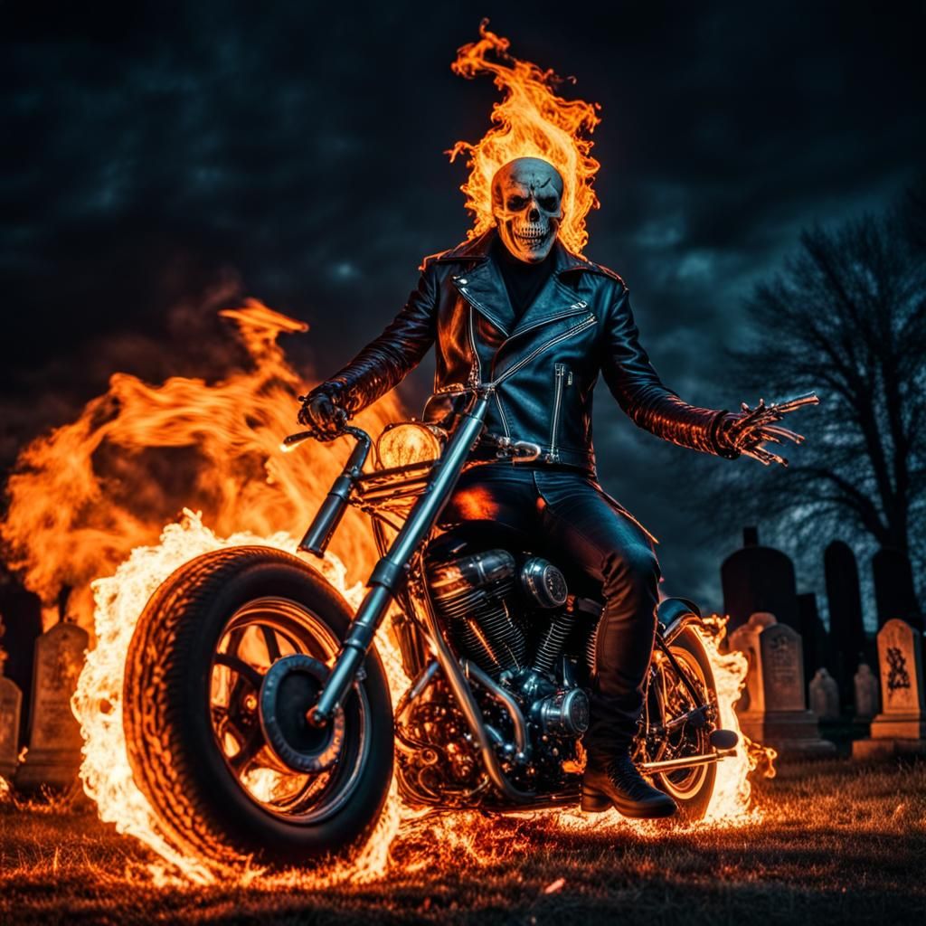 Ghostrider - AI Generated Artwork - NightCafe Creator