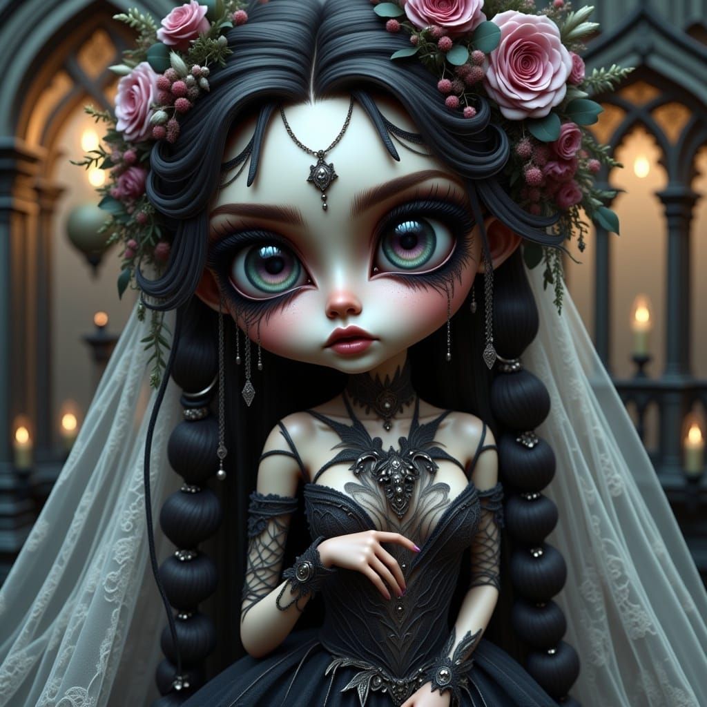 Gothic Chibi Bride
