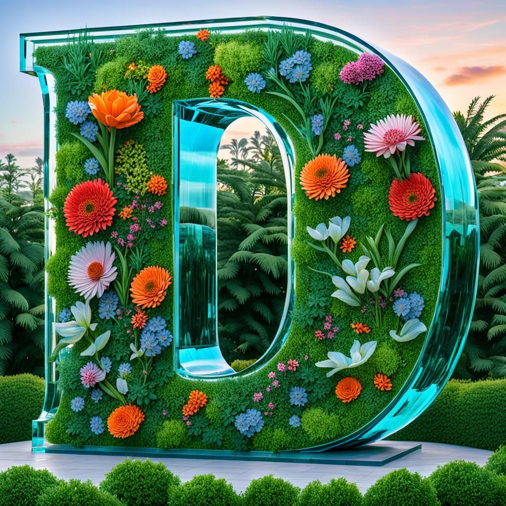 Belle lettre décorative