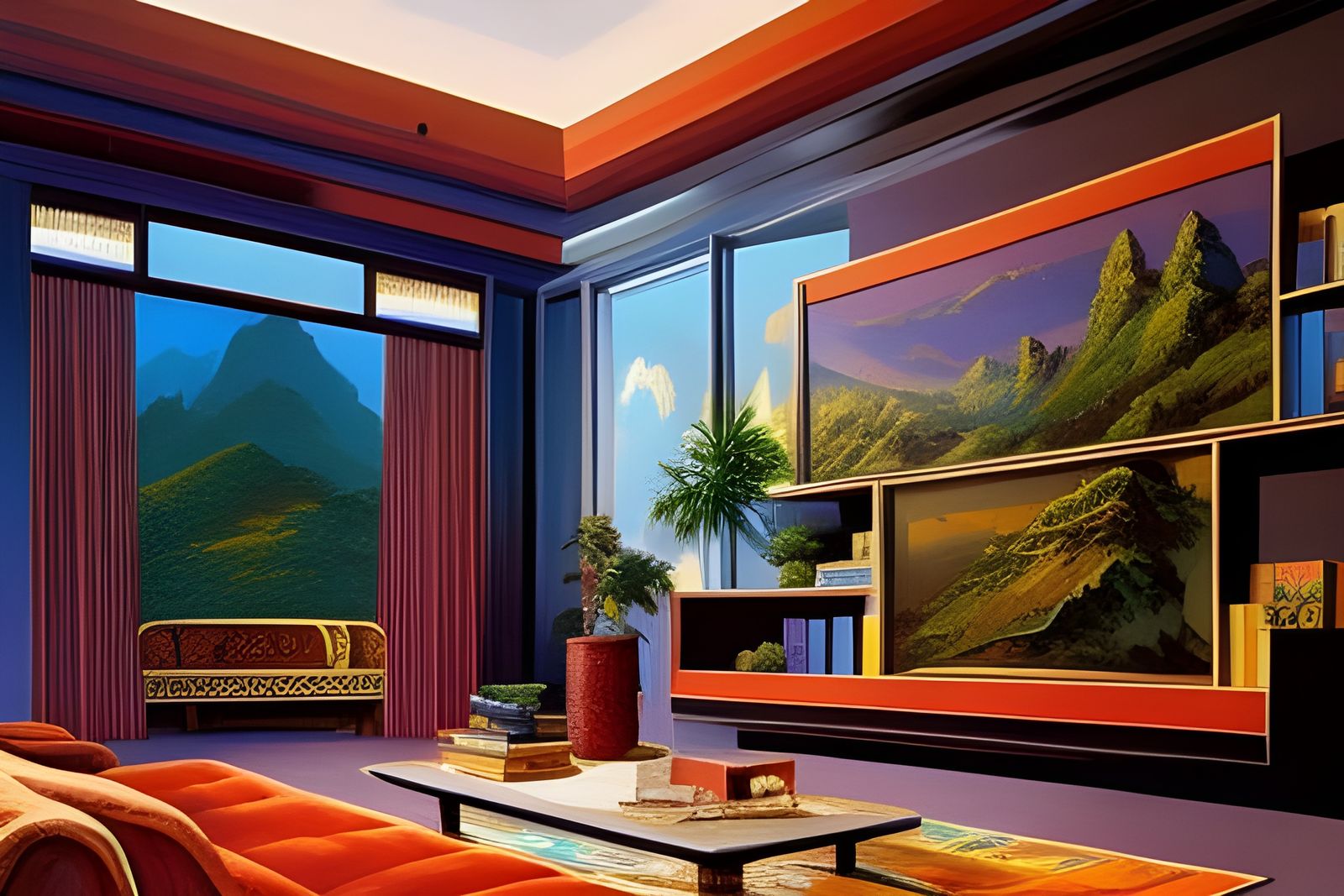 A Television Set Made out of Bamboo
