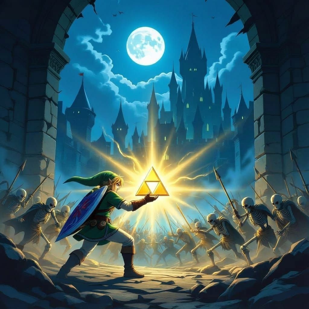 Triforce power + Link's sword = Doom 