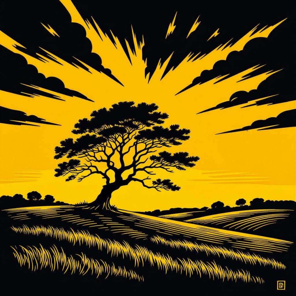 תמונת השראה בצבעים שחור וצהוב