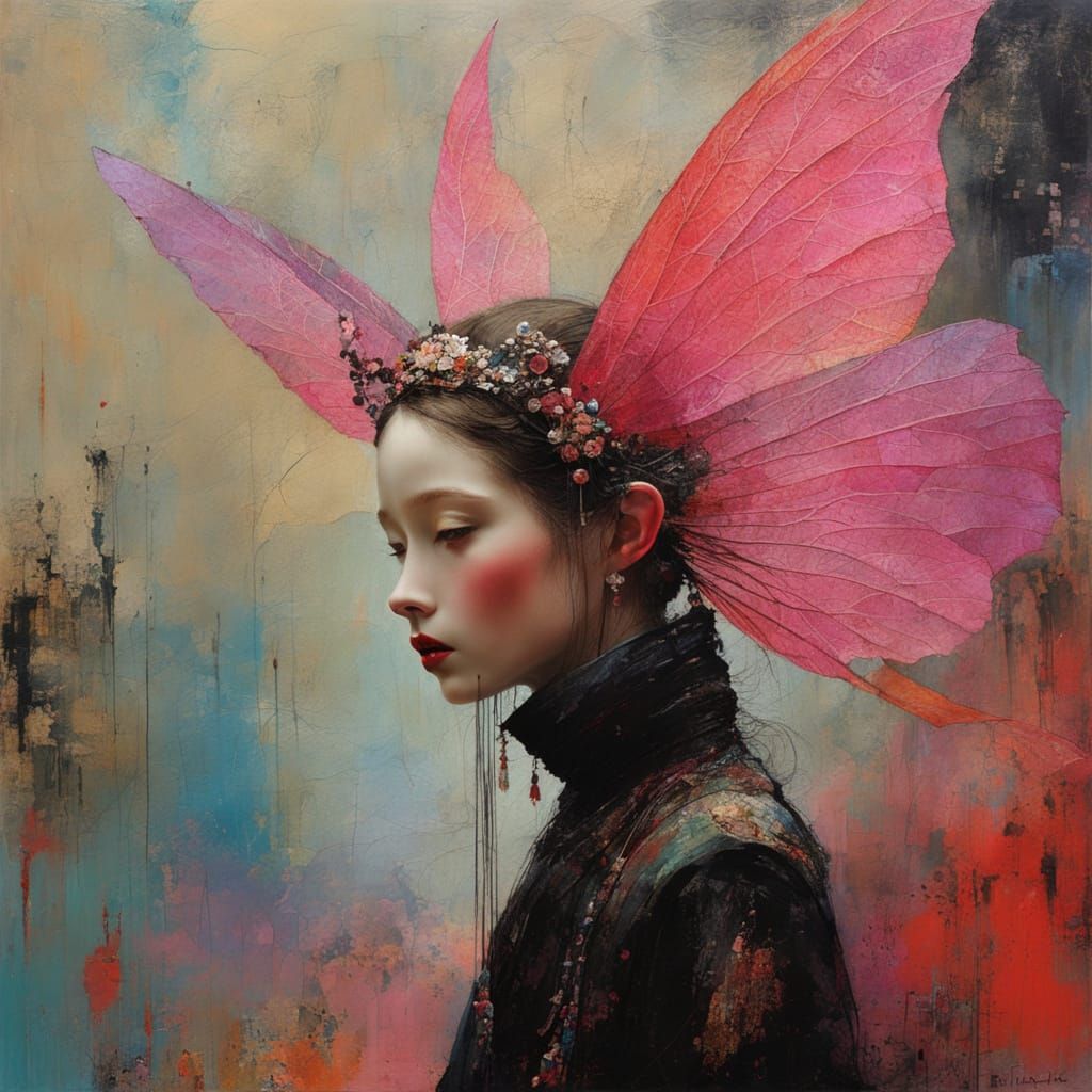 otherworldly android geisha fairy