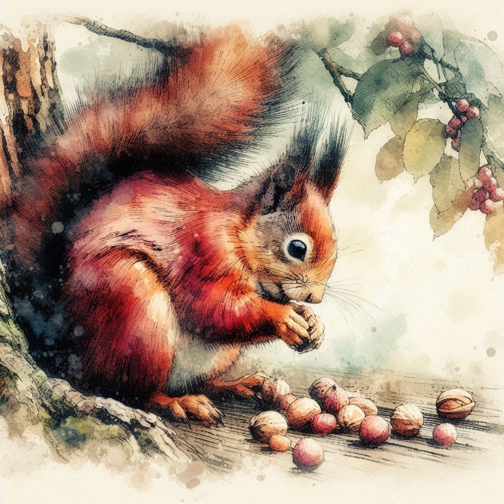 Red Squirrel   by @Peterthegreat 