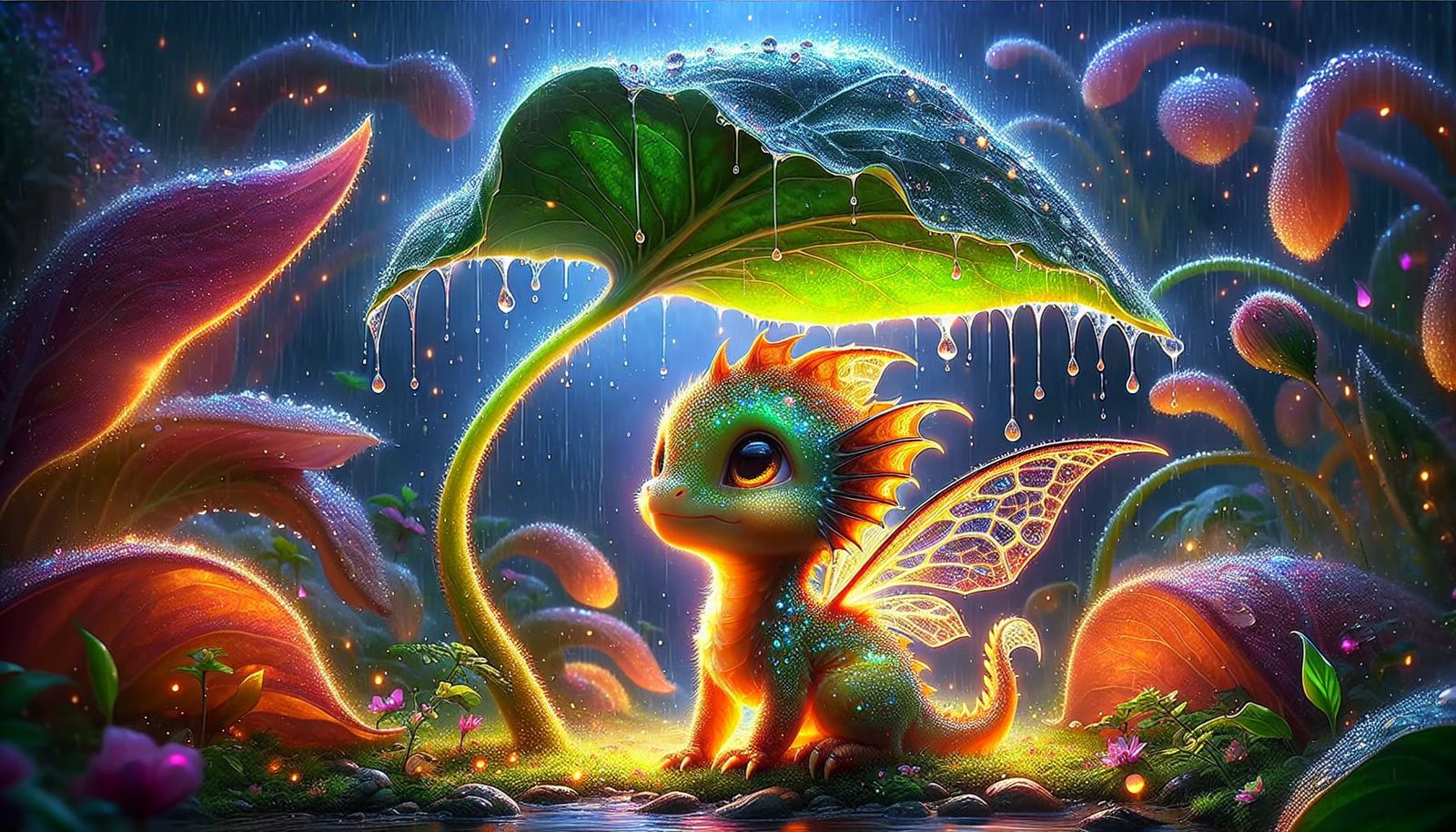 Slightly Freaky Baby Dragon video 😅