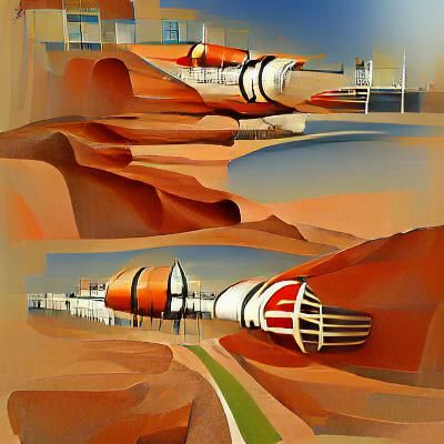 Art Deco Mars Base